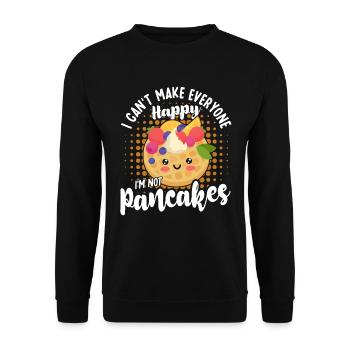 Pancakes Food Lover Best Pancake Maker - Unisex Sweatshirt - black - Front - Alina (178cm) & Michal (187cm)