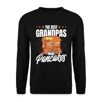 Pancakes Food Lover Best Pancake Maker - Unisex Sweatshirt - black - Front - Alina (178cm) & Michal (187cm)