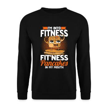 Pancakes Food Lover Best Pancake Maker - Unisex Sweatshirt - black - Front - Alina (178cm) & Michal (187cm)