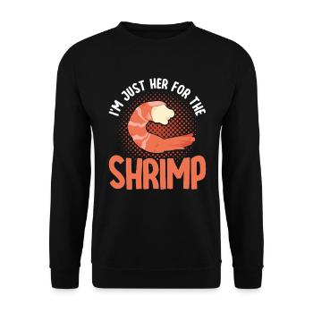 Seafood Lover Gift Seafood - Unisex Sweatshirt - black - Front - Alina (178cm) & Michal (187cm)