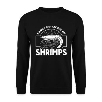 Seafood Lover Gift Seafood - Unisex Sweatshirt - black - Front - Alina (178cm) & Michal (187cm)