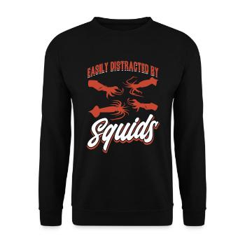 Seafood Lovers Gift Seafood - Unisex Sweatshirt - black - Front - Alina (178cm) & Michal (187cm)