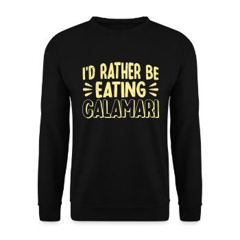 Meeresfrüchte Liebhaber Geschenk Meeresfrüchte - Unisex Pullover - Schwarz - Vorne - Alina (178cm) & Michal (187cm)