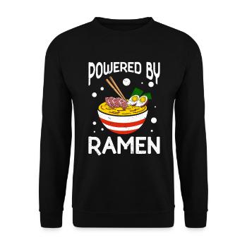 Ramen Noodle Soup Japanese Kawaii Gift Ramen - Unisex Sweatshirt - black - Front - Alina (178cm) & Michal (187cm)