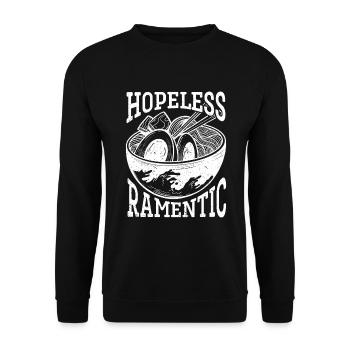 Ramen Noodle Soup Japanese Kawaii Gift Ramen - Unisex Sweatshirt - black - Front - Alina (178cm) & Michal (187cm)