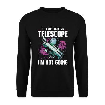 Stargazer Poison Cosmology Stargazing - Unisex Sweatshirt - black - Front - Alina (178cm) & Michal (187cm)