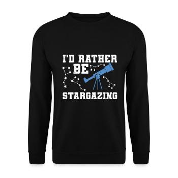 Stargazer Poison Cosmology Stargazing - Unisex Sweatshirt - black - Front - Alina (178cm) & Michal (187cm)