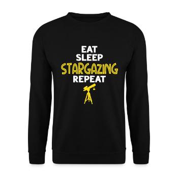 Stargazer Poison Cosmology Stargazing - Unisex Sweatshirt - black - Front - Alina (178cm) & Michal (187cm)