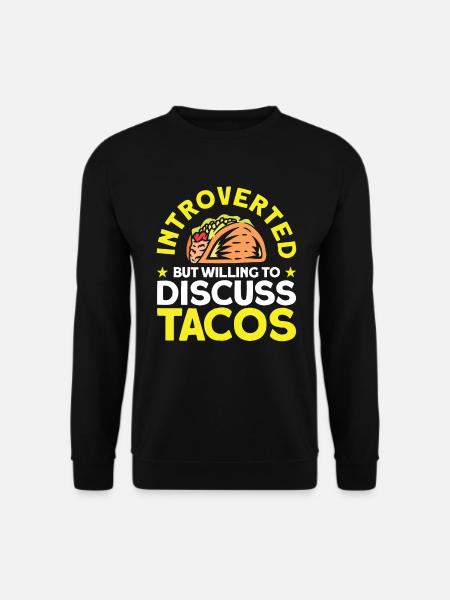 Introverted Gift Sarcastic Introverted - Unisex Sweatshirt - black