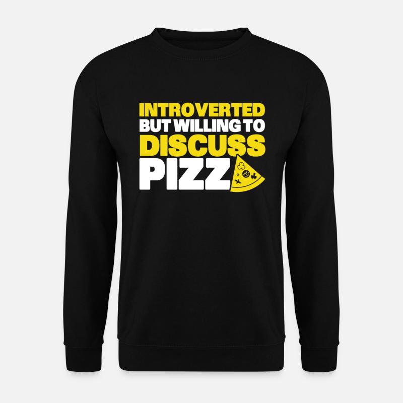 Introverted Gift Sarcastic Introverted - Unisex Sweatshirt - black