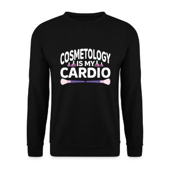 Cosmetology Gift Beautician - Unisex Sweatshirt - black - Front - Alina (178cm) & Michal (187cm)