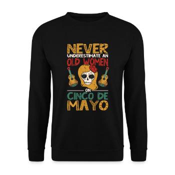 Cinco De Mayo Parti mexicain Cinco De Mayo - Sweat-shirt Unisexe - noir - Devant - Alina (178cm) & Michal (187cm)