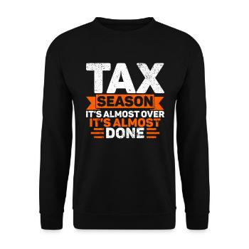 Tax Season Cpa Accountant Gift Tax Day - Unisex Sweatshirt - black - Front - Alina (178cm) & Michal (187cm)