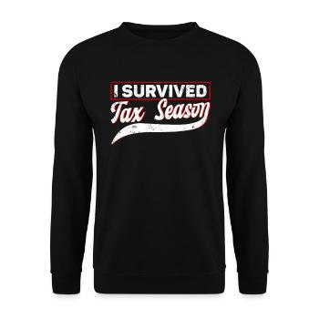 Steuersaison Cpa Buchhalter Geschenk Steuertag - Unisex Pullover - Schwarz - Vorne - Alina (178cm) & Michal (187cm)
