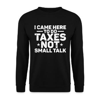 Tax Season Cpa Accountant Gift Tax Day - Unisex Sweatshirt - black - Front - Alina (178cm) & Michal (187cm)