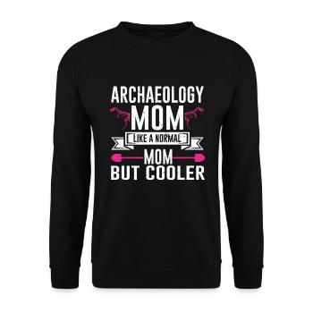 Archaeologist Gift Archaeology - Unisex Sweatshirt - black - Front - Alina (178cm) & Michal (187cm)