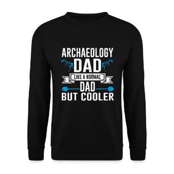 Archaeologist Gift Archaeology - Unisex Sweatshirt - black - Front - Alina (178cm) & Michal (187cm)