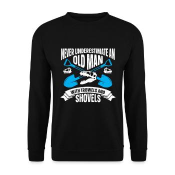 Archaeologist Gift Archaeology - Unisex Sweatshirt - black - Front - Alina (178cm) & Michal (187cm)