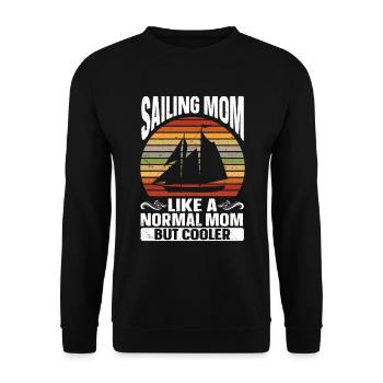 Voilier Cadeau Voilier Capitaine de navigation - Sweat-shirt Unisexe - noir - Devant - Alina (178cm) & Michal (187cm)