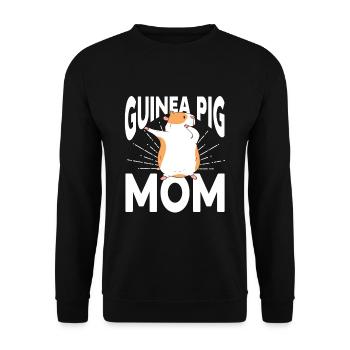 Meerschweinchen Geschenk Haustier Meerschweinchen - Unisex Pullover - Schwarz - Vorne - Alina (178cm) & Michal (187cm)
