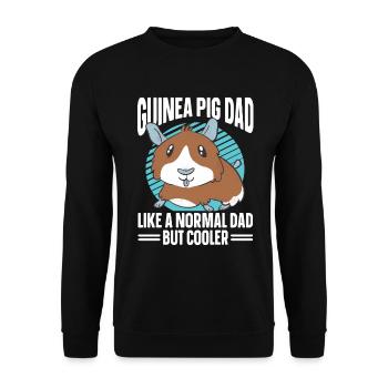 Meerschweinchen Geschenk Haustier Meerschweinchen - Unisex Pullover - Schwarz - Vorne - Alina (178cm) & Michal (187cm)
