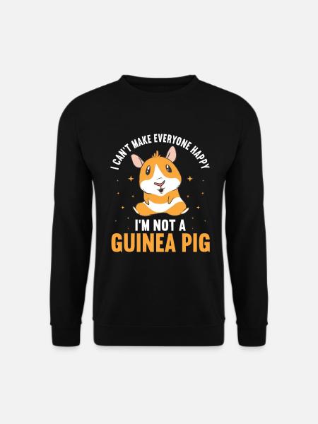Meerschweinchen Geschenk Haustier Meerschweinchen - Unisex Pullover - Schwarz