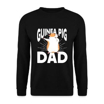 Meerschweinchen Geschenk Haustier Meerschweinchen - Unisex Pullover - Schwarz - Vorne - Alina (178cm) & Michal (187cm)