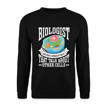 Biologiste Cadeau Biologie - Sweat-shirt Unisexe - noir - Devant - Alina (178cm) & Michal (187cm)