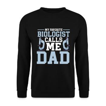 Biologiste Cadeau Biologie - Sweat-shirt Unisexe - noir - Devant - Alina (178cm) & Michal (187cm)