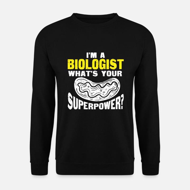 Biologie Geschenk Biologe - Unisex Pullover - Schwarz