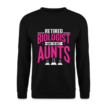 Biologiste Cadeau Biologie - Sweat-shirt Unisexe - noir - Devant - Alina (178cm) & Michal (187cm)