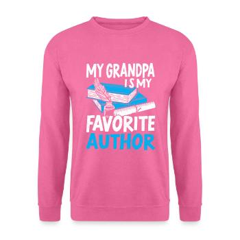 Autor Geschenk Spruch Bücherwurm Schriftsteller - Unisex Pullover - Pink - Vorne