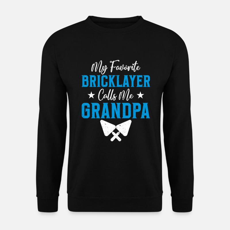 Maurer Geschenk Beruf Spruch Maurer - Unisex Pullover - Schwarz
