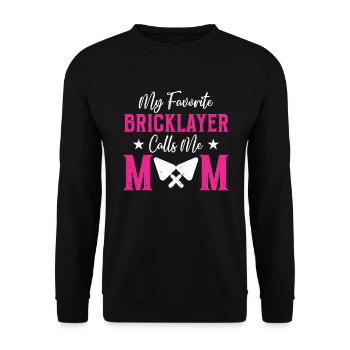 Mason Gift Profession Saying Mason - Unisex Sweatshirt - black - Front - Alina (178cm) & Michal (187cm)