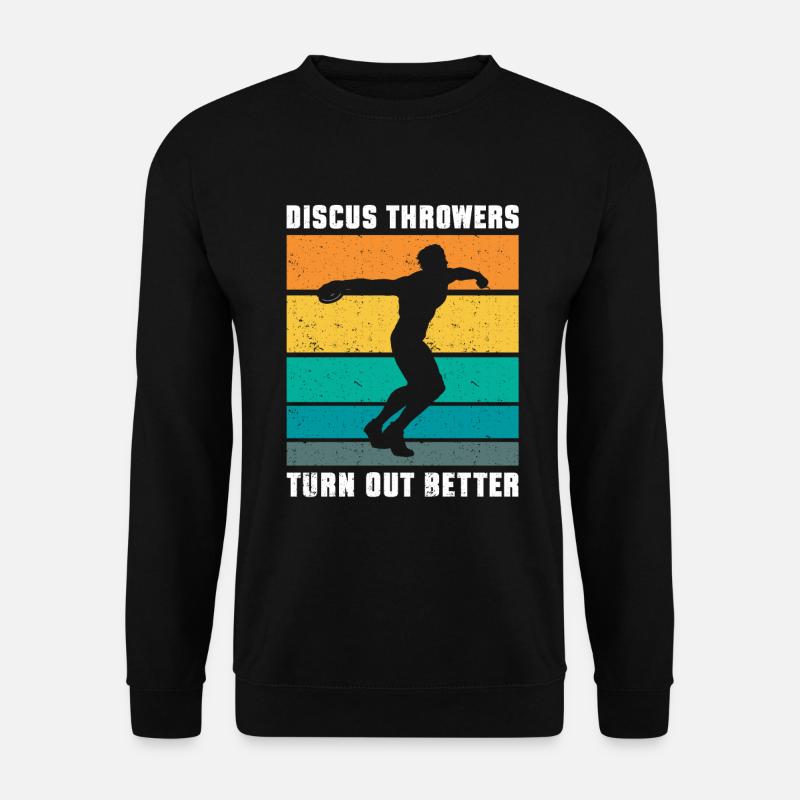 Diskuswerfer Geschenk Diskuswerfen - Unisex Pullover - Schwarz
