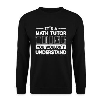 Tutor Geschenk Tutor - Unisex Pullover - Schwarz - Vorne - Alina (178cm) & Michal (187cm)