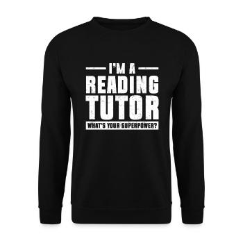 Tutor Geschenk Tutor - Unisex Pullover - Schwarz - Vorne - Alina (178cm) & Michal (187cm)