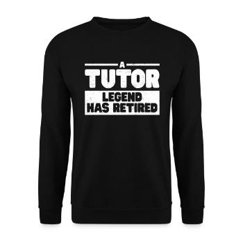 Tutor Geschenk Tutor - Unisex Pullover - Schwarz - Vorne - Alina (178cm) & Michal (187cm)