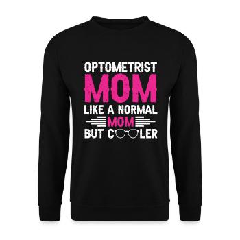 Optiker Geschenk Optometrie - Unisex Pullover - Schwarz - Vorne - Alina (178cm) & Michal (187cm)