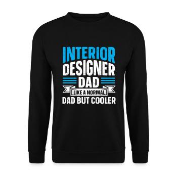 Interior Designer Gift Interior Decoration Designer - Unisex Sweatshirt - black - Front - Alina (178cm) & Michal (187cm)