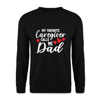 Caregiver Gift Nurse - Unisex Sweatshirt - black - Front - Alina (178cm) & Michal (187cm)
