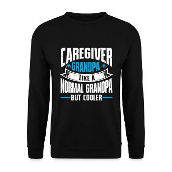 Caregiver Gift Nurse - Unisex Sweatshirt - black - Front - Alina (178cm) & Michal (187cm)
