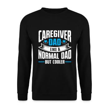 Caregiver Gift Nurse - Unisex Sweatshirt - black - Front - Alina (178cm) & Michal (187cm)