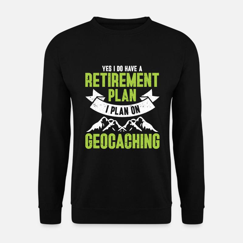 Geocaching Geschenk Geocacher Geocache - Unisex Pullover - Schwarz