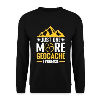 Cadeau Geocaching Geocacher Geocache - Sweat-shirt Unisexe - noir - Devant - Alina (178cm) & Michal (187cm)