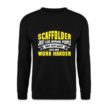 Échafaudage Cadeau Artisan Travail Échafaudage - Sweat-shirt Unisexe - noir - Devant - Alina (178cm) & Michal (187cm)