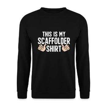 Échafaudage Cadeau Artisan Travail Échafaudage - Sweat-shirt Unisexe - noir - Devant - Alina (178cm) & Michal (187cm)