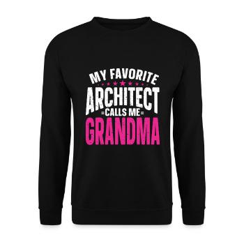Architect's Gift, Architecture Lover - Unisex Sweatshirt - black - Front - Alina (178cm) & Michal (187cm)