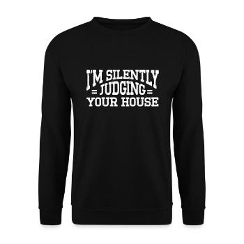 Architect's Gift, Architecture Lover - Unisex Sweatshirt - black - Front - Alina (178cm) & Michal (187cm)