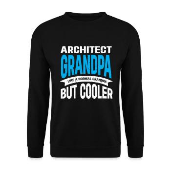 Architect's Gift, Architecture Lover - Unisex Sweatshirt - black - Front - Alina (178cm) & Michal (187cm)